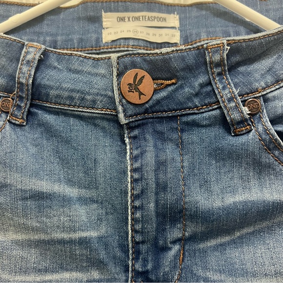 One Teaspoon | Desperados Americano Low Rise Skinny Jeans Denim sz 26 - Picture 10 of 10